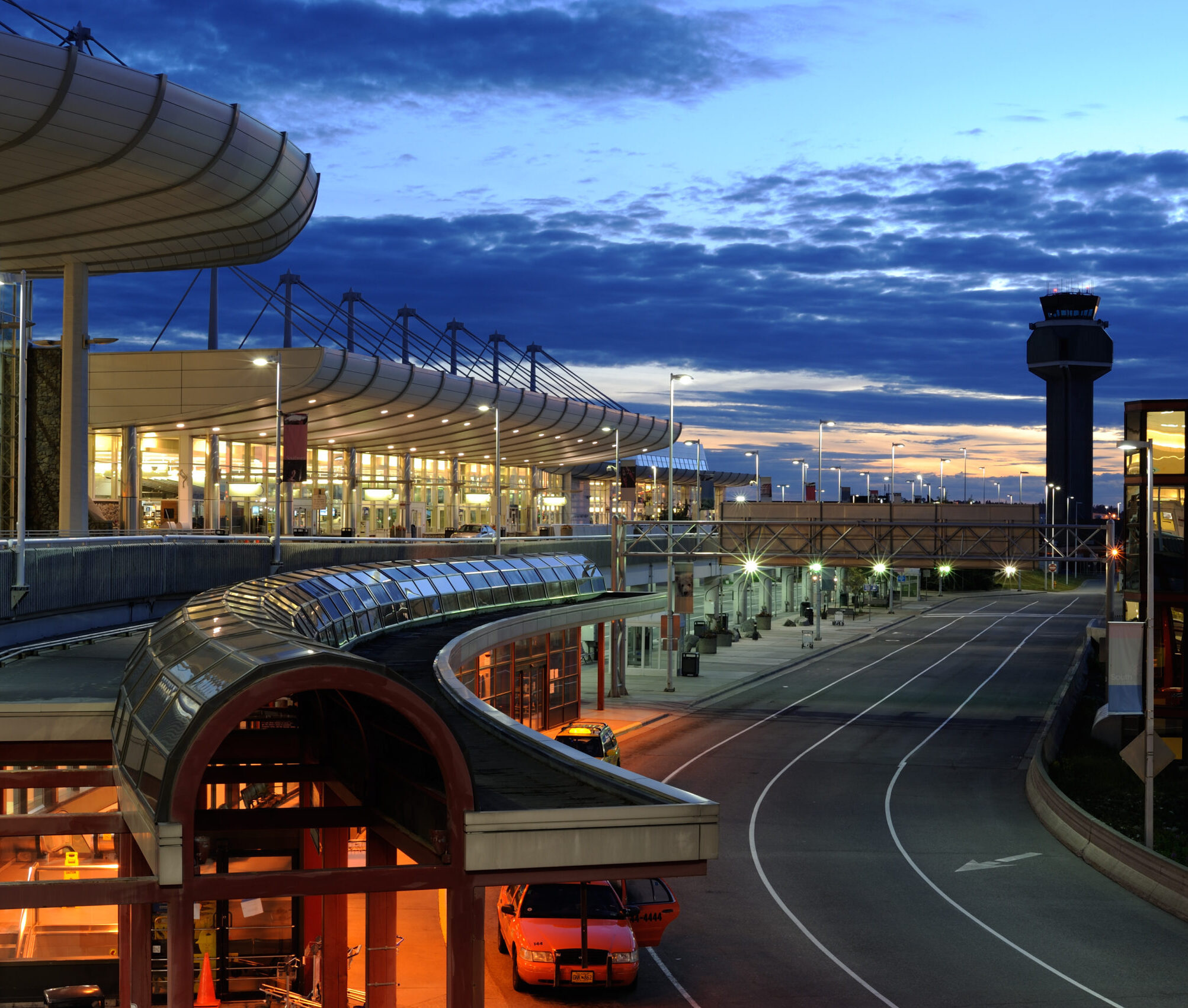 Ted Stevens Anchorage International Airport at Night